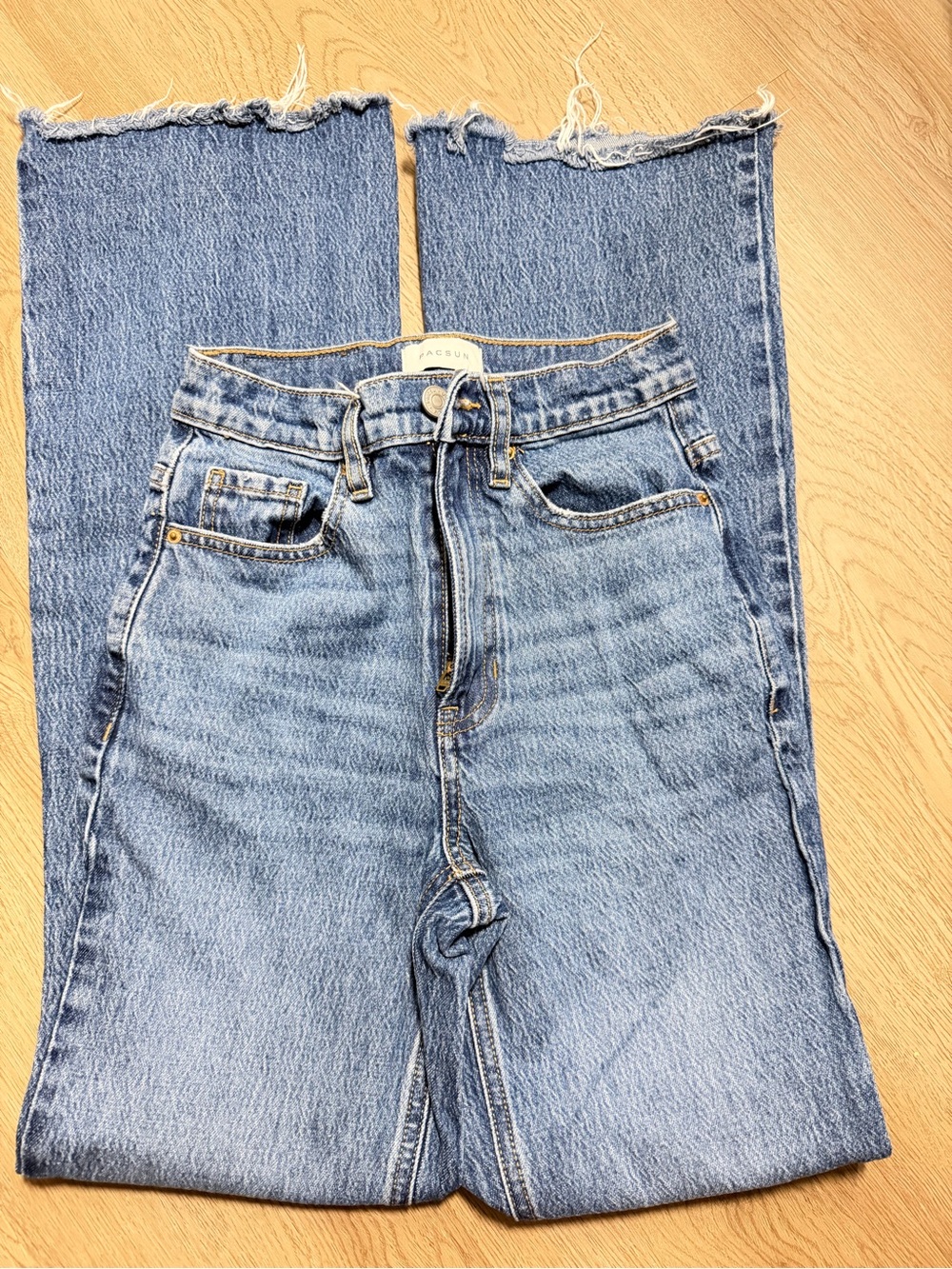 PacSun High Rise Light Blue Straight Leg Jeans